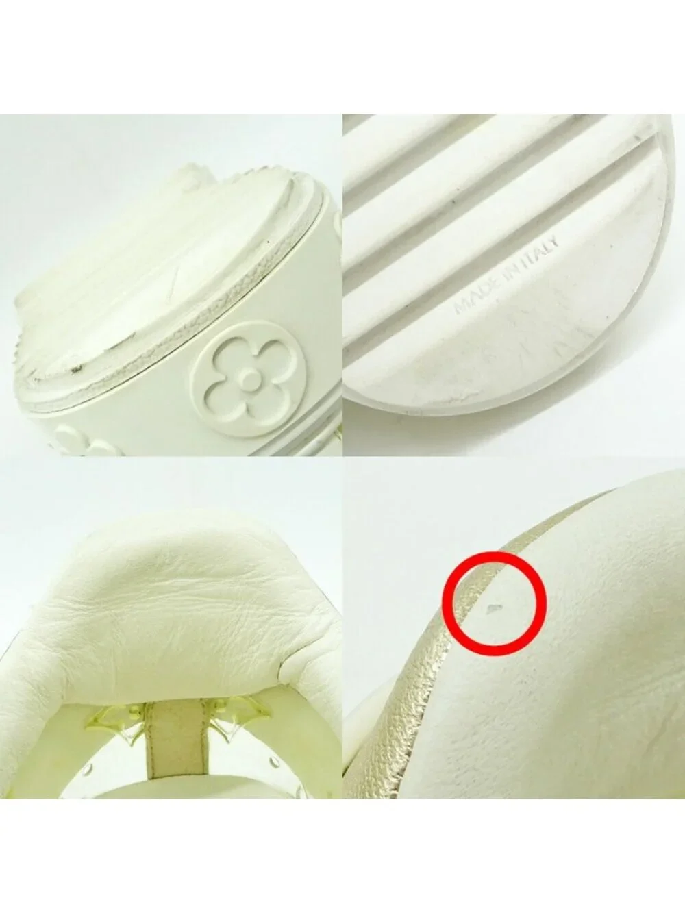 Louis Vuitton Time Out Sneakers White Leather 36.5